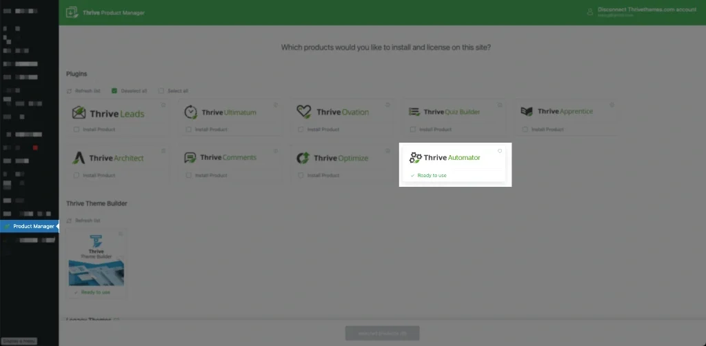 How to install Thrive Automator