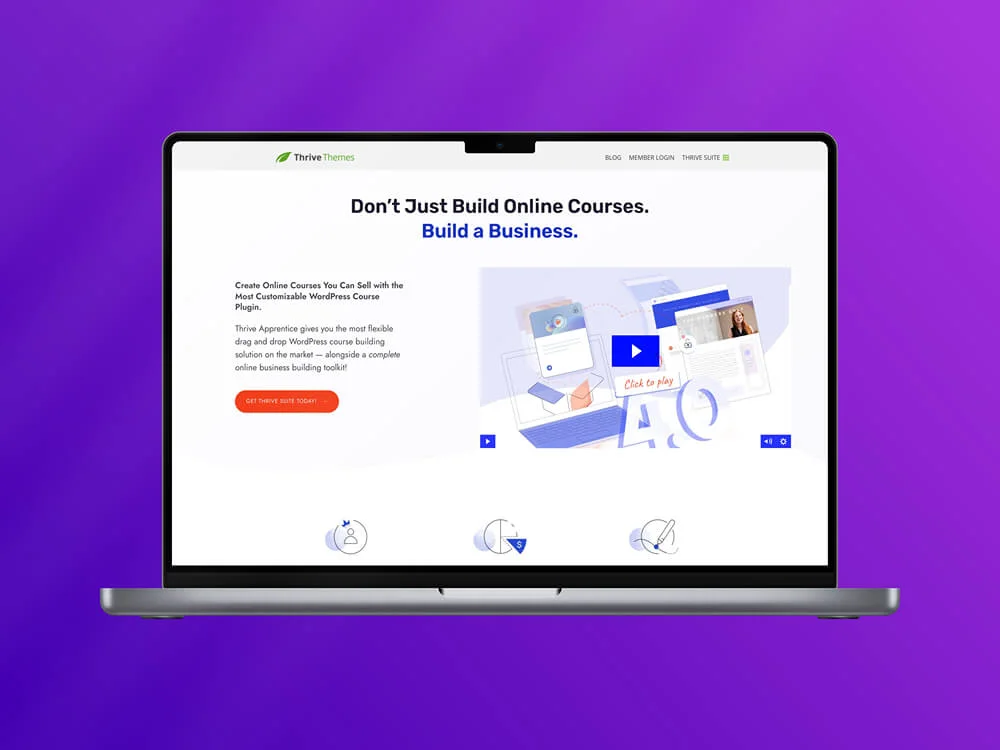 Thrive Apprentice homepage