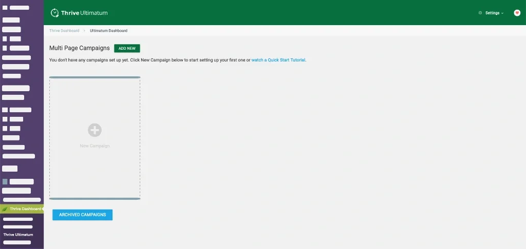 Thrive Ultimatum Dashboard